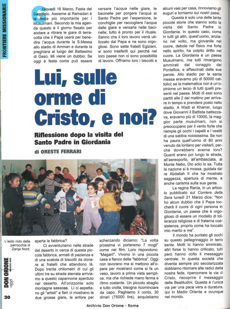 Don Orione oggi, 2000, 05, pagina 30