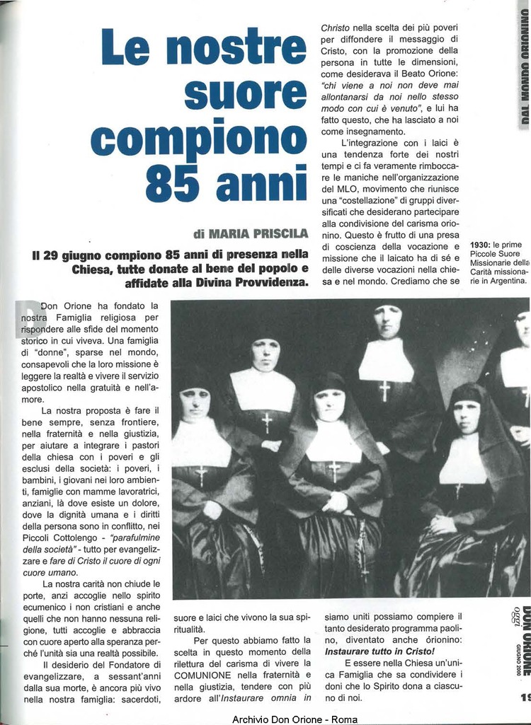 Don Orione oggi, 2000, 06, pagina 19