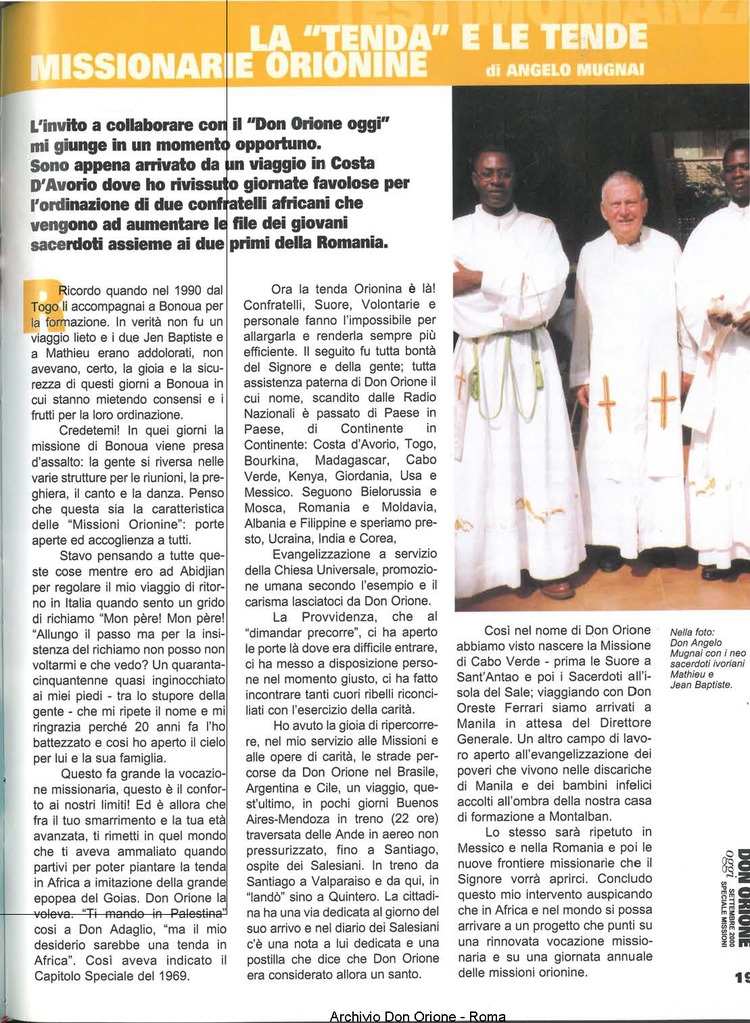 Don Orione oggi, 2000, 08, pagina 19