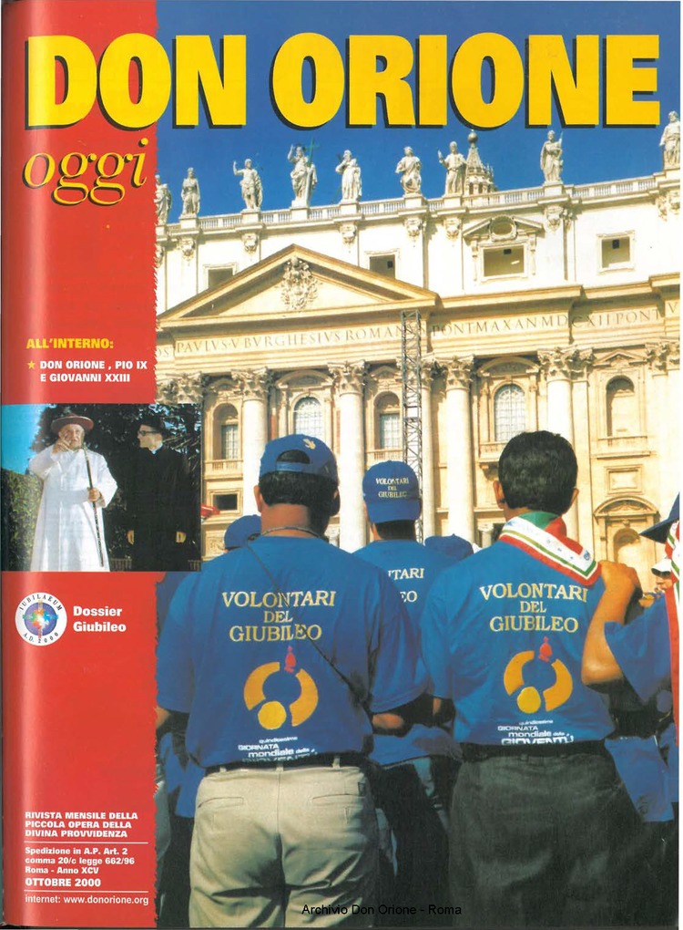 Don Orione oggi, 2000, 09, pagina 1
