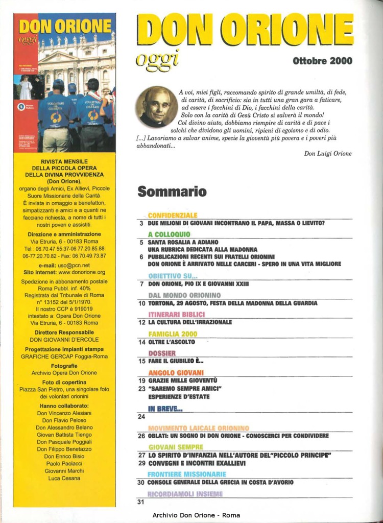 Don Orione oggi, 2000, 09, pagina 2