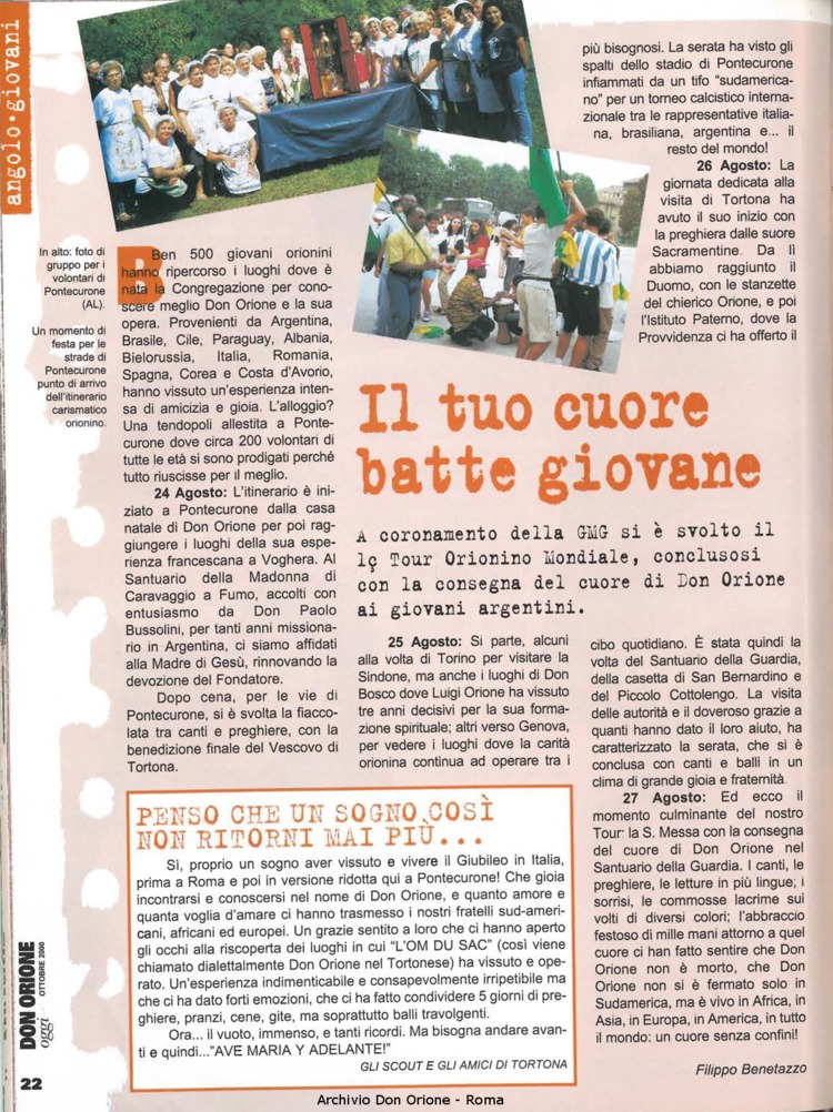 Don Orione oggi, 2000, 09, pagina 22