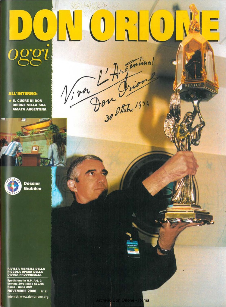 Don Orione oggi, 2000, 10, pagina 1