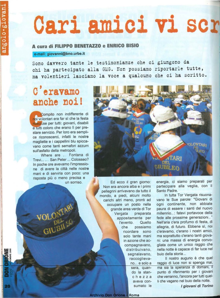 Don Orione oggi, 2000, 10, pagina 20