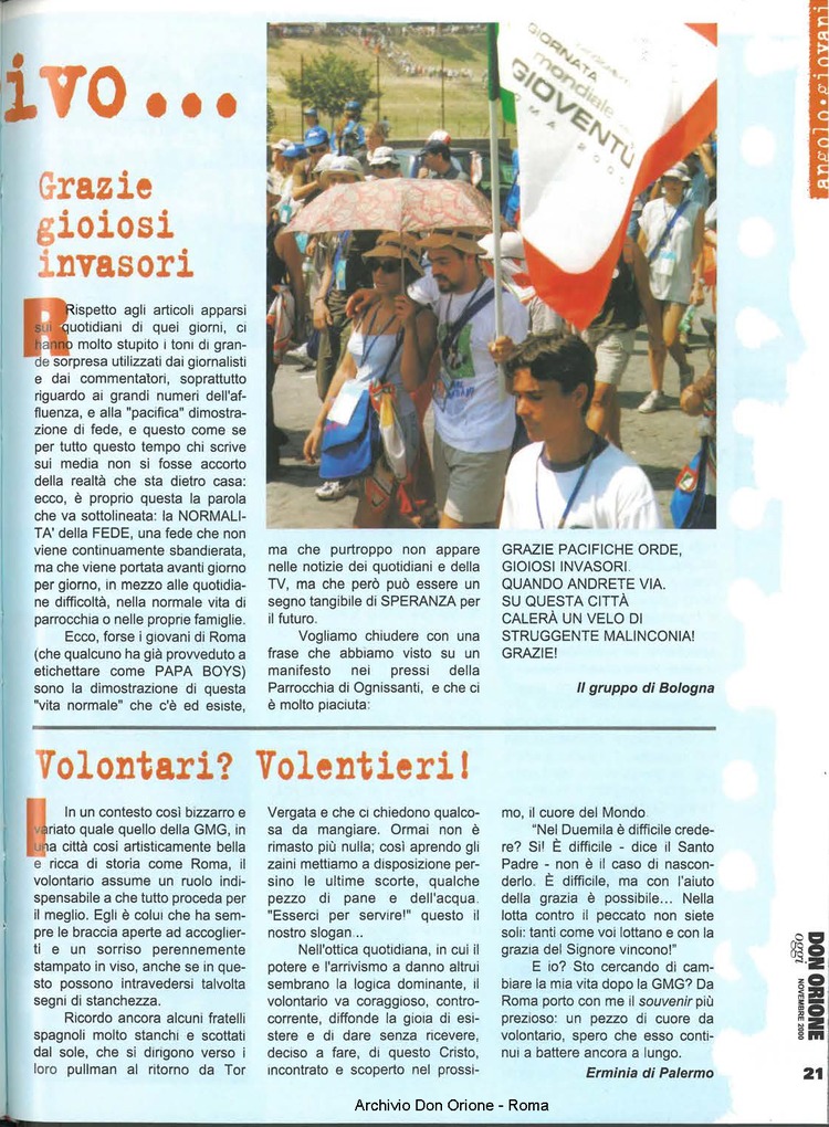 Don Orione oggi, 2000, 10, pagina 21