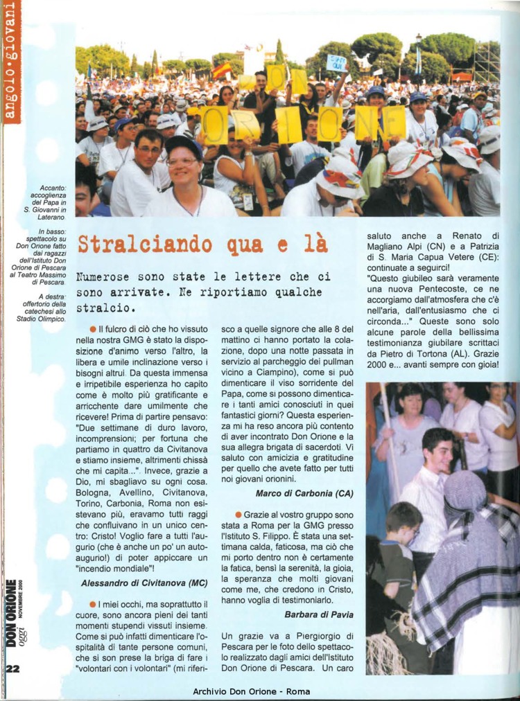 Don Orione oggi, 2000, 10, pagina 22