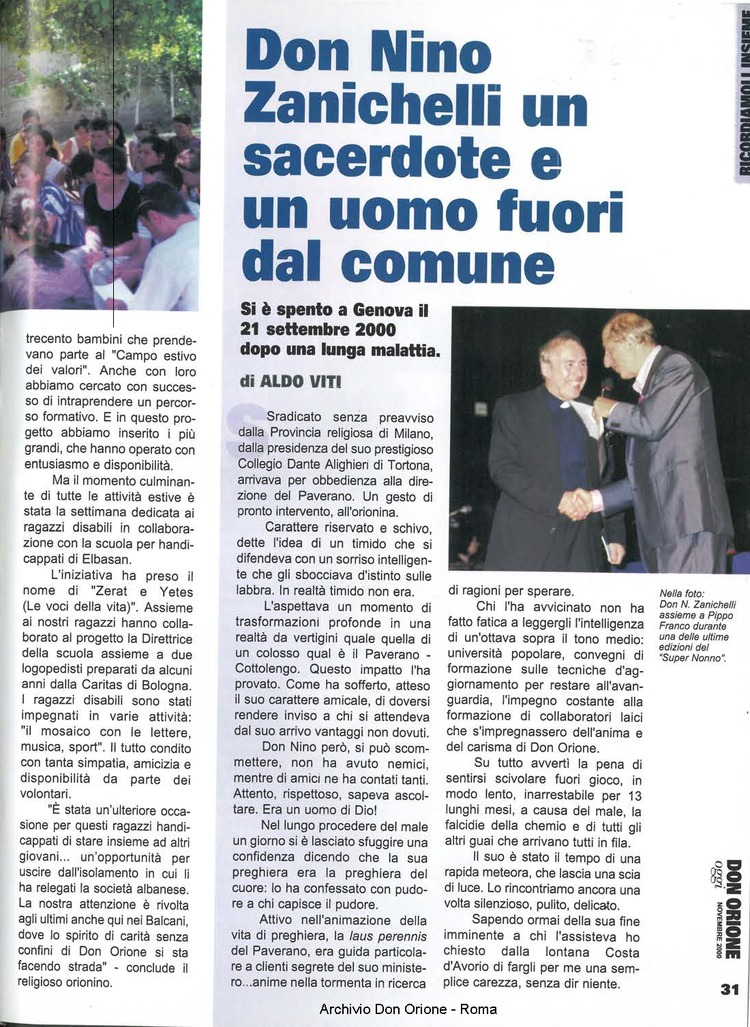 Don Orione oggi, 2000, 10, pagina 31
