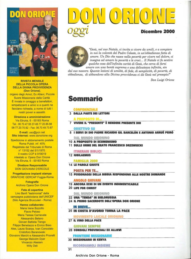 Don Orione oggi, 2000, 11, pagina 2