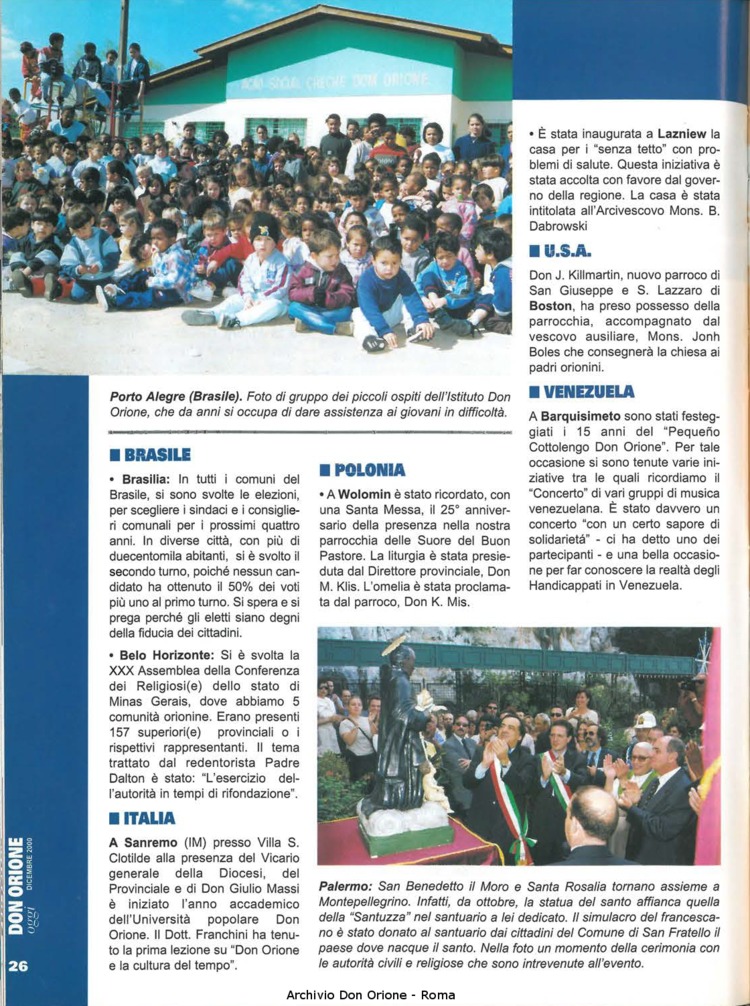 Don Orione oggi, 2000, 11, pagina 26