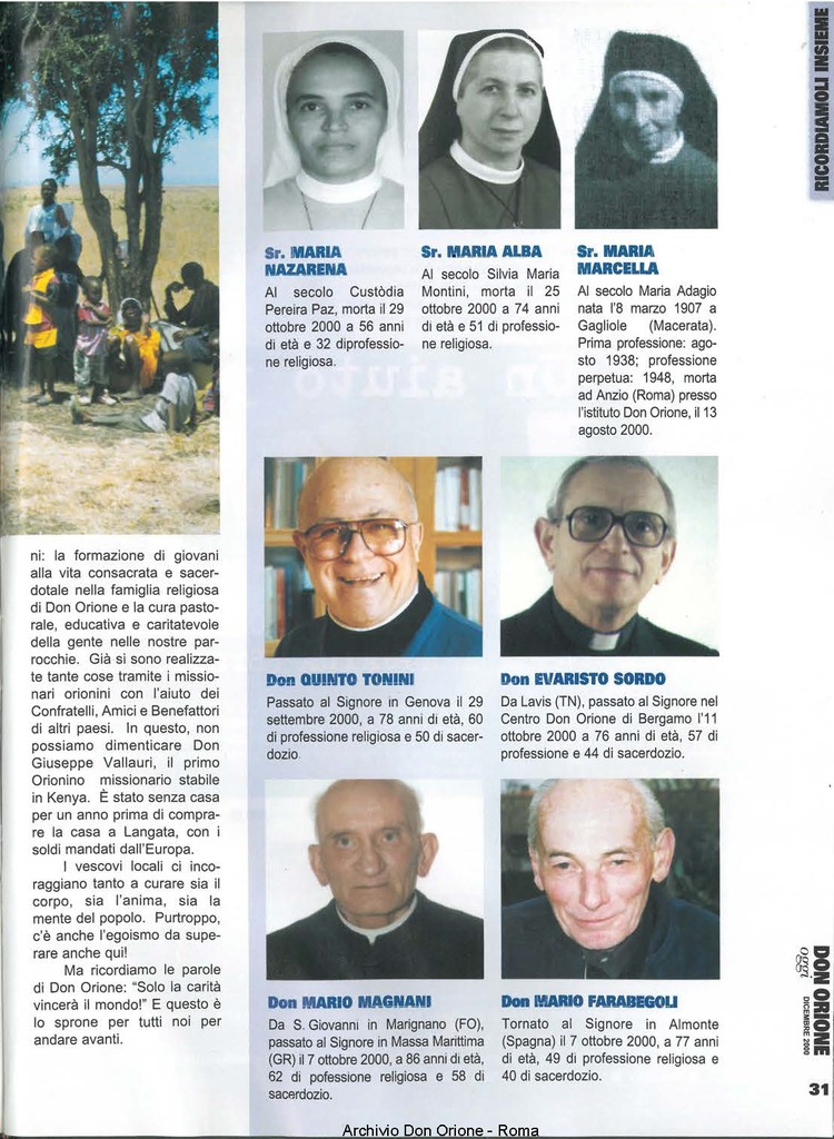 Don Orione oggi, 2000, 11, pagina 31
