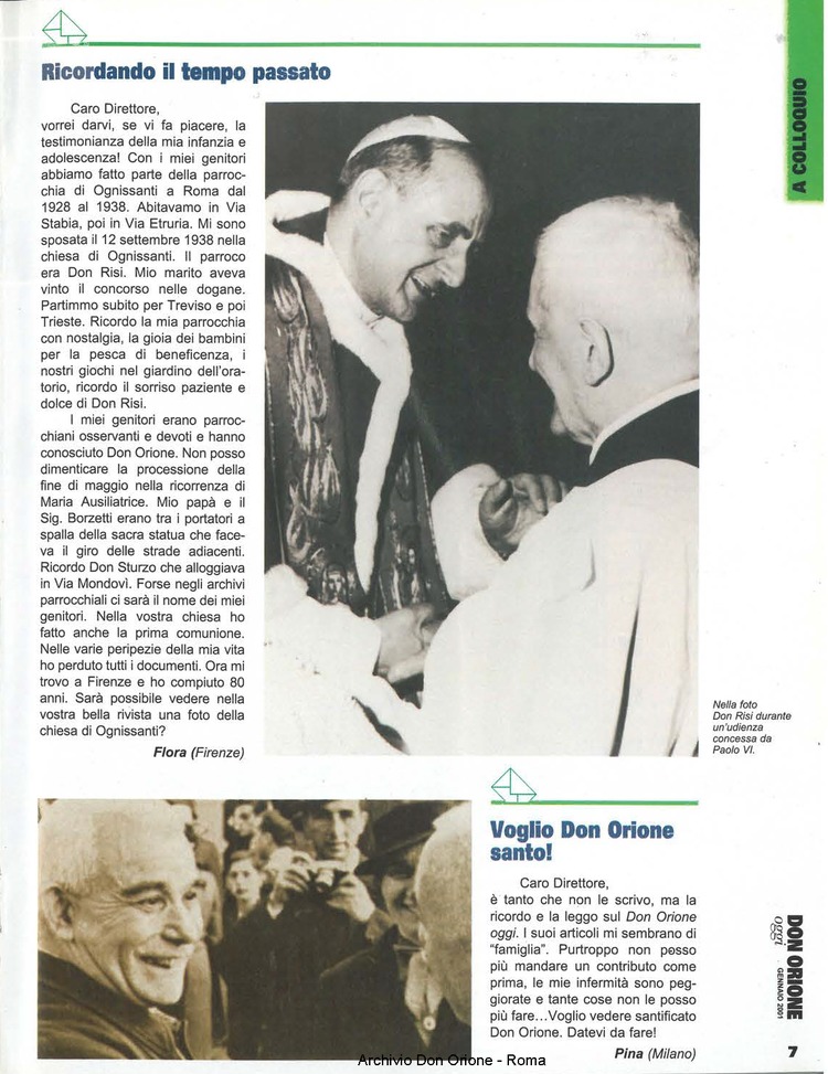 Don Orione oggi, 2001, 01, pagina 7