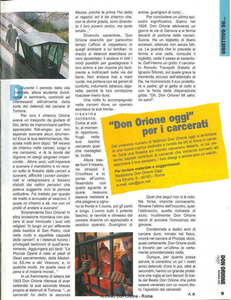 Don Orione oggi, 2001, 01, pagina 9