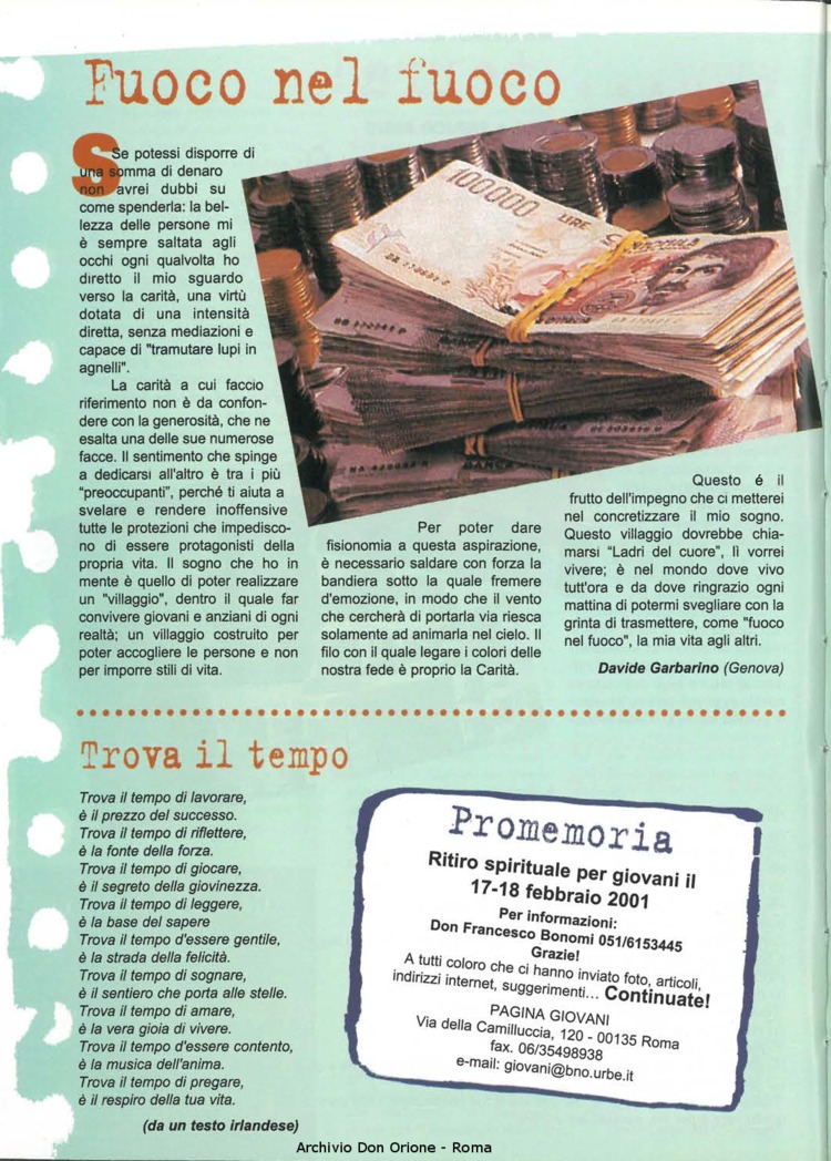 Don Orione oggi, 2001, 01, pagina 20