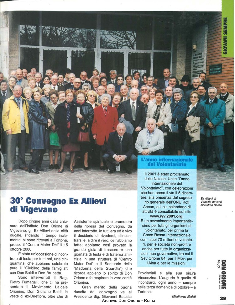 Don Orione oggi, 2001, 01, pagina 29