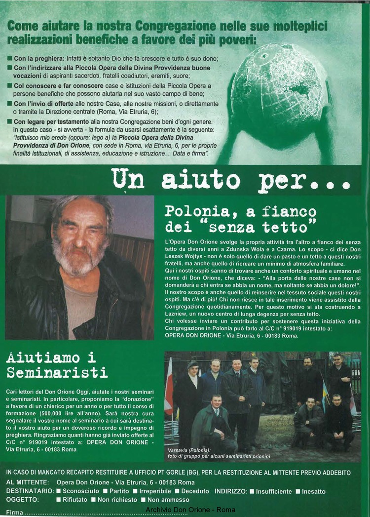 Don Orione oggi, 2001, 01, pagina 32