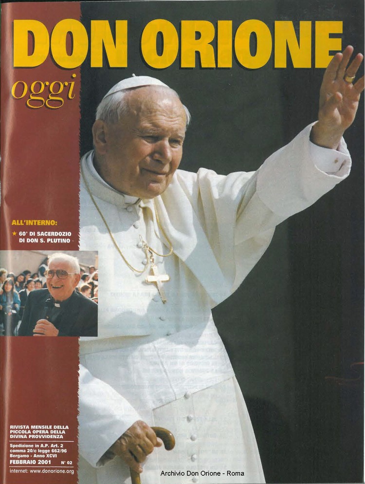 Don Orione oggi, 2001, 02, pagina 1