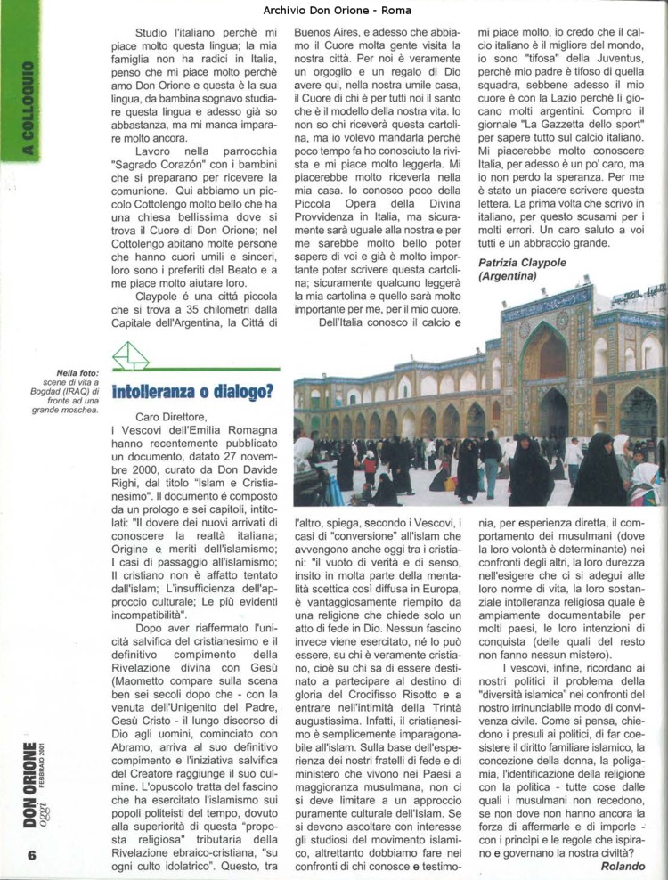 Don Orione oggi, 2001, 02, pagina 6