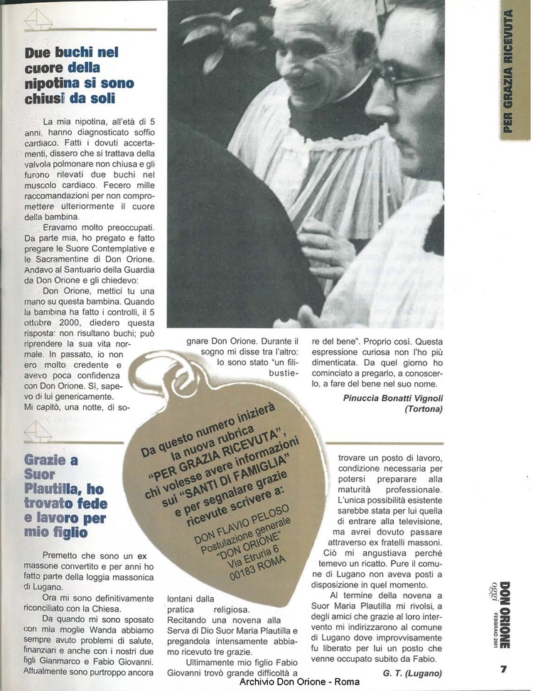 Don Orione oggi, 2001, 02, pagina 7