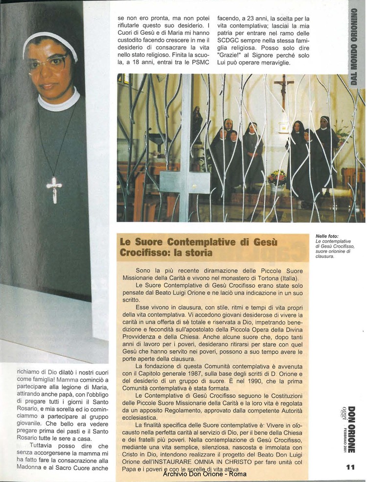 Don Orione oggi, 2001, 02, pagina 11