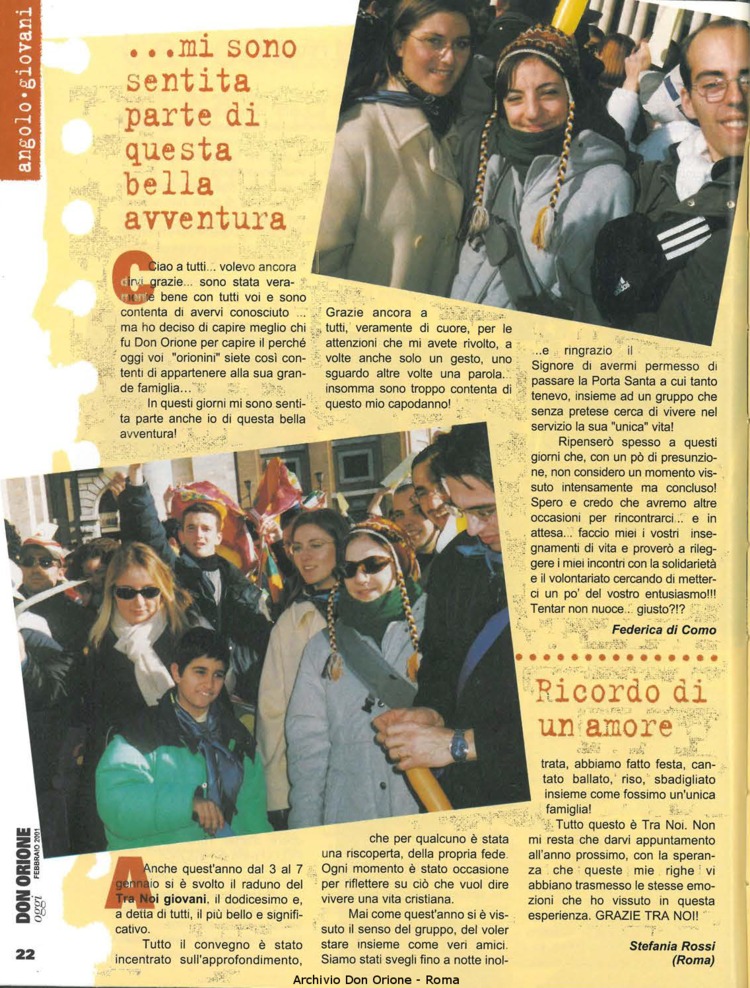 Don Orione oggi, 2001, 02, pagina 22