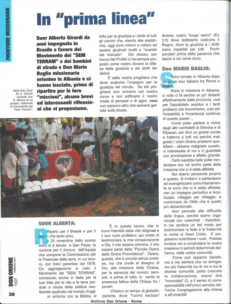 Don Orione oggi, 2001, 02, pagina 30