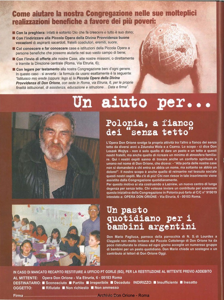Don Orione oggi, 2001, 02, pagina 32