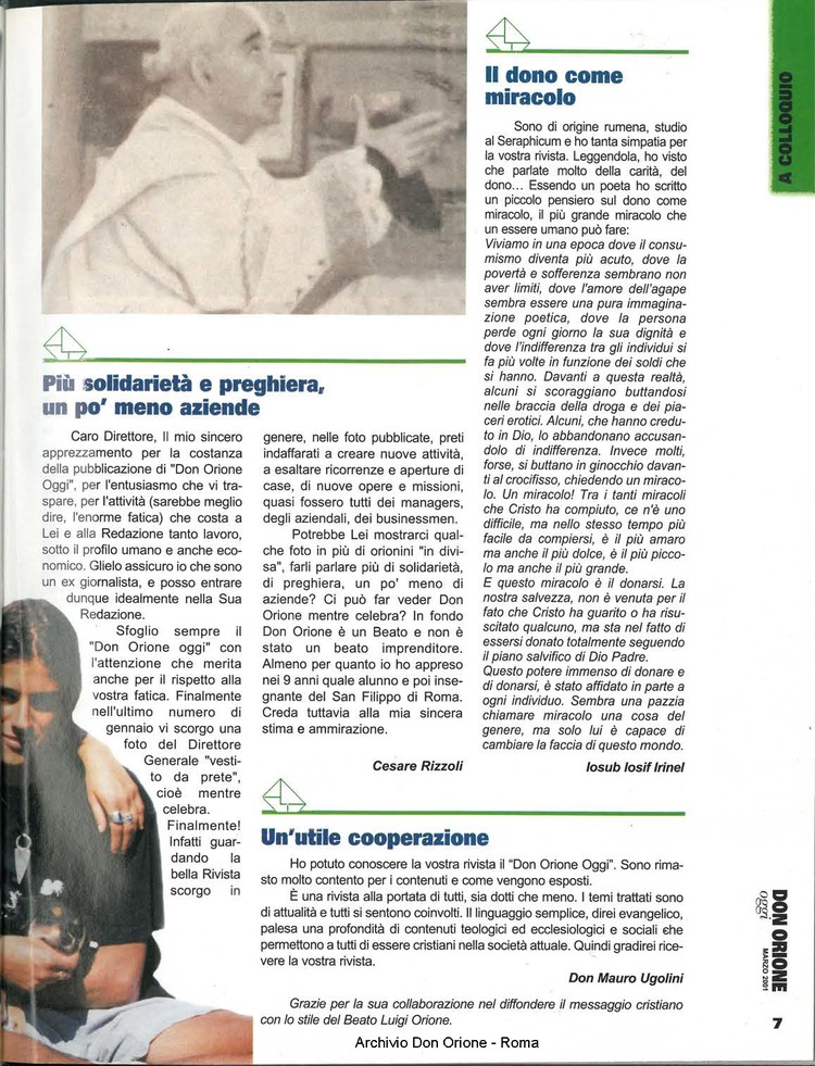 Don Orione oggi, 2001, 03, pagina 7