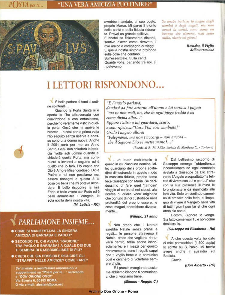 Don Orione oggi, 2001, 03, pagina 18