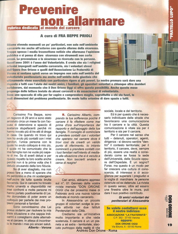 Don Orione oggi, 2001, 03, pagina 19