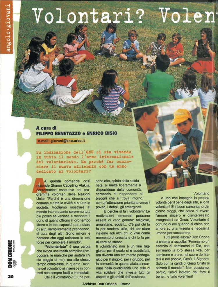 Don Orione oggi, 2001, 03, pagina 20