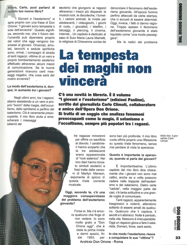 Don Orione oggi, 2001, 03, pagina 23