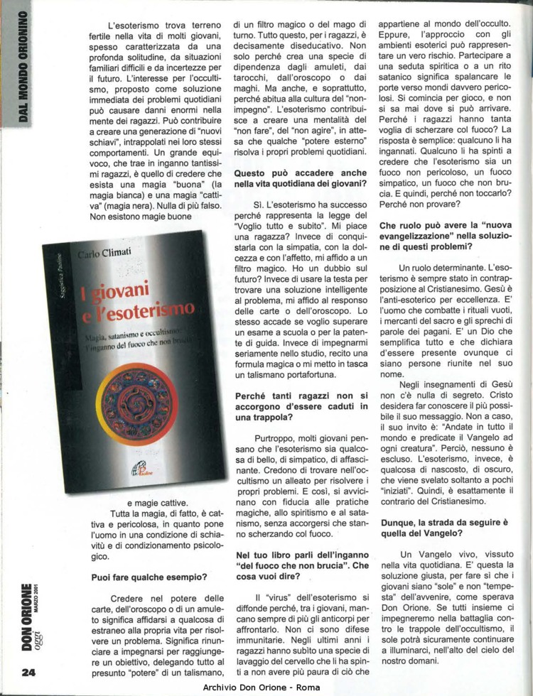 Don Orione oggi, 2001, 03, pagina 24