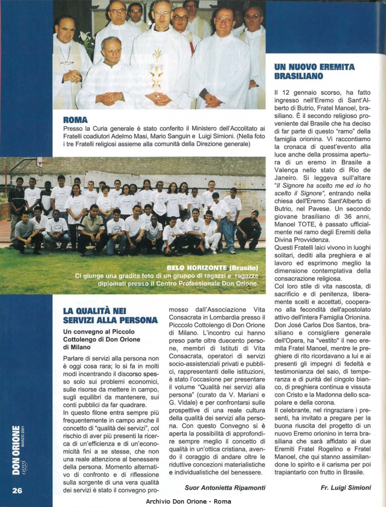 Don Orione oggi, 2001, 03, pagina 26
