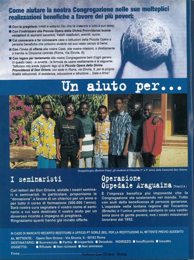 Don Orione oggi, 2001, 03, pagina 32