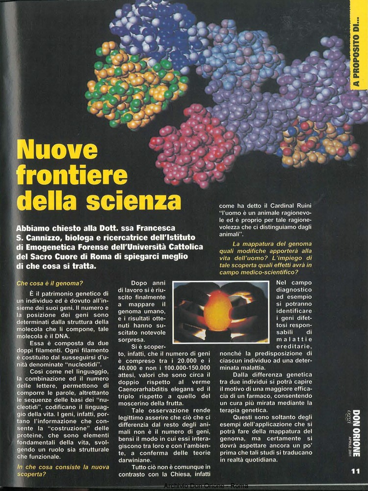 Don Orione oggi, 2001, 04, pagina 11