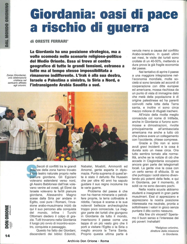 Don Orione oggi, 2001, 04, pagina 14