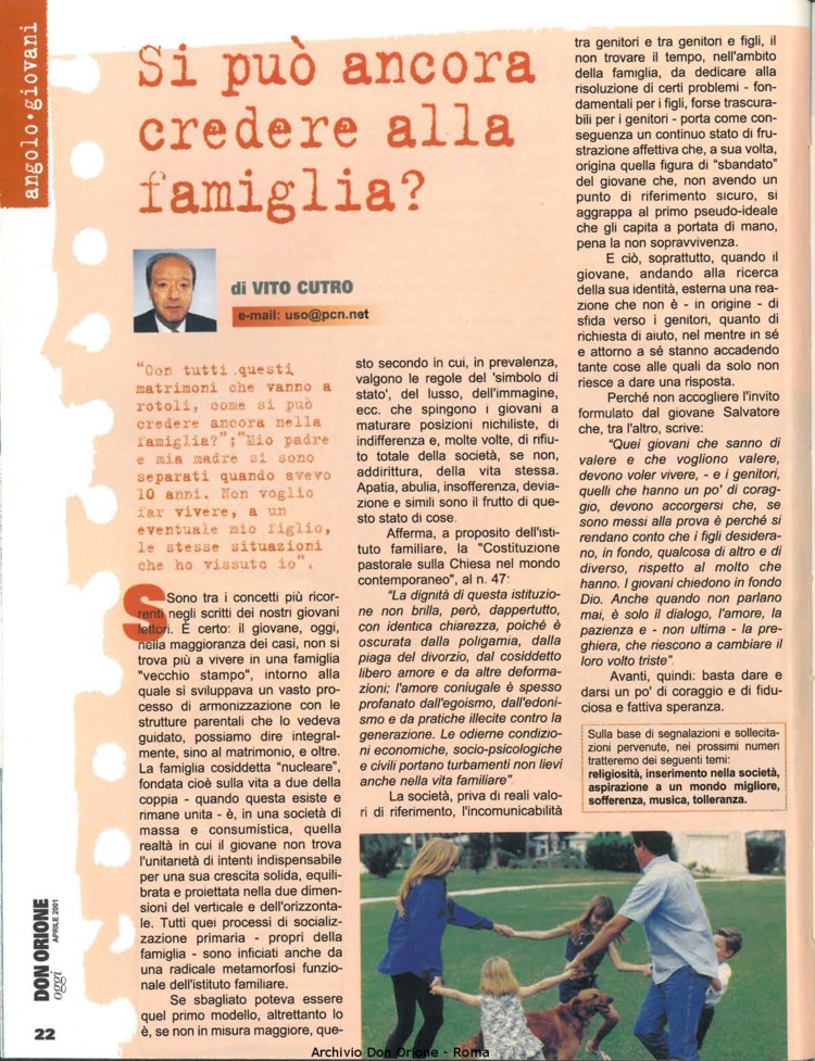 Don Orione oggi, 2001, 04, pagina 22