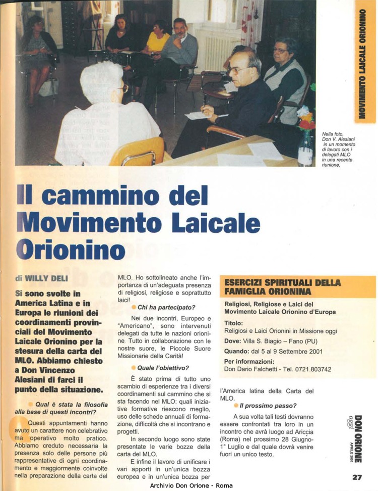 Don Orione oggi, 2001, 04, pagina 27