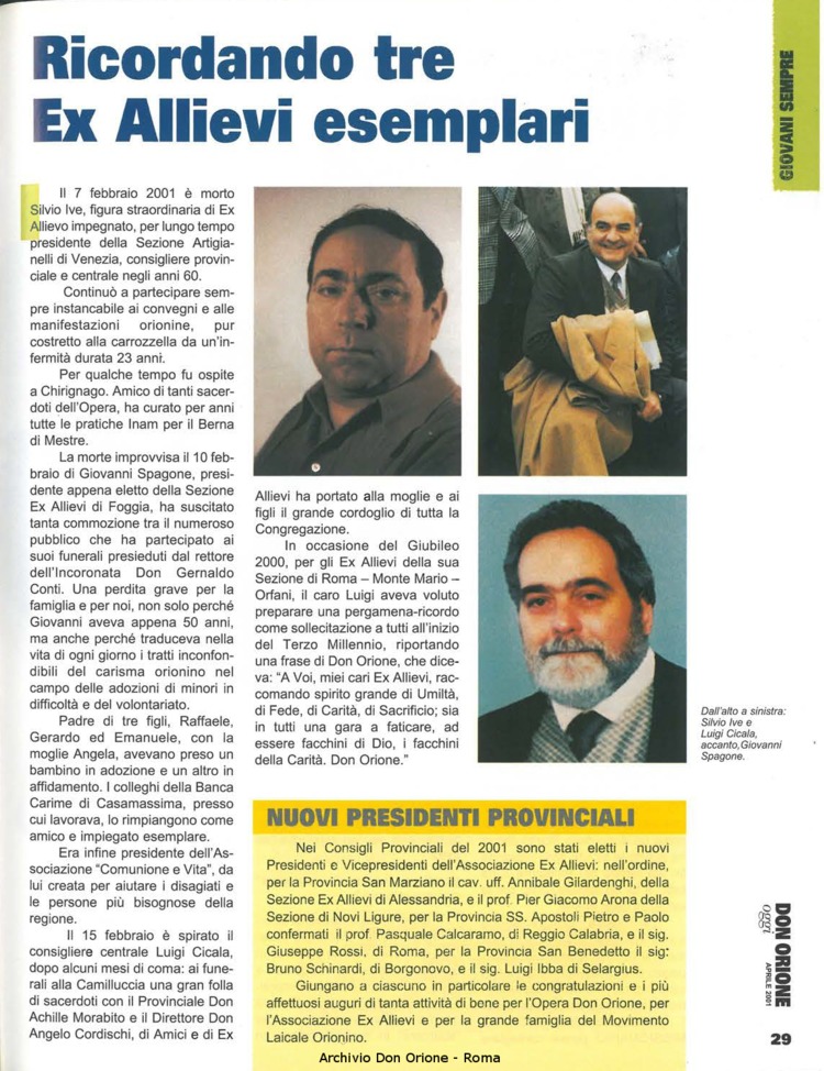 Don Orione oggi, 2001, 04, pagina 29