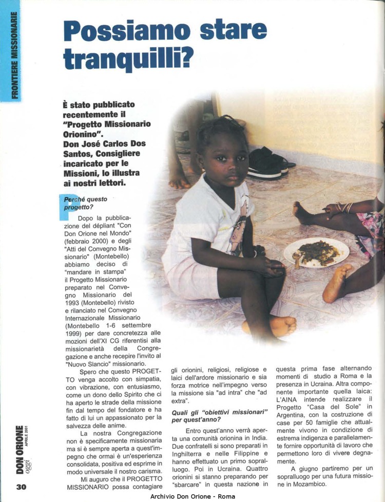 Don Orione oggi, 2001, 04, pagina 30