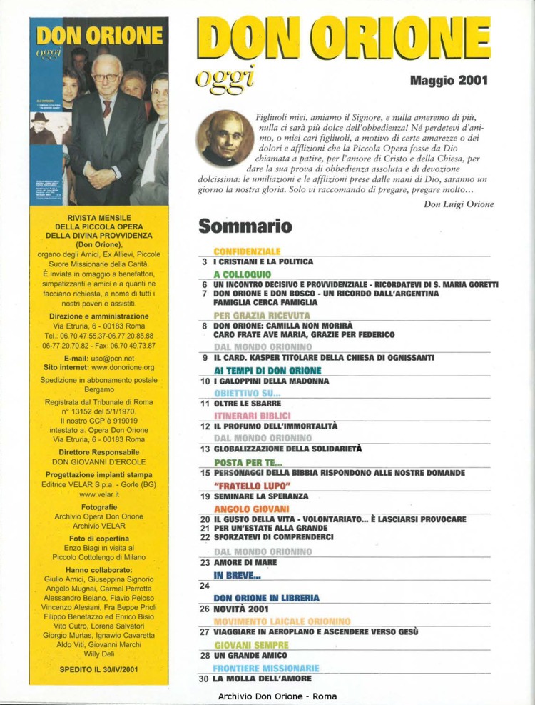 Don Orione oggi, 2001, 05, pagina 2