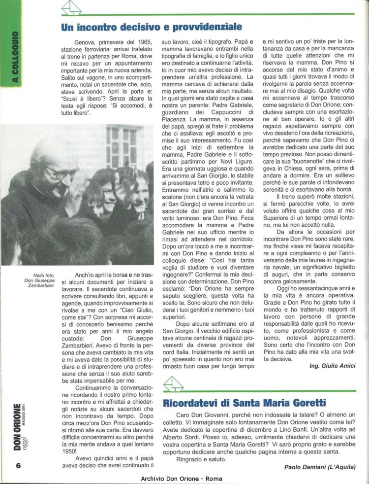 Don Orione oggi, 2001, 05, pagina 6