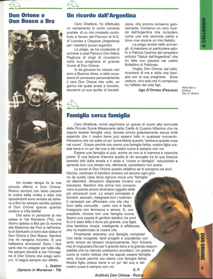 Don Orione oggi, 2001, 05, pagina 7