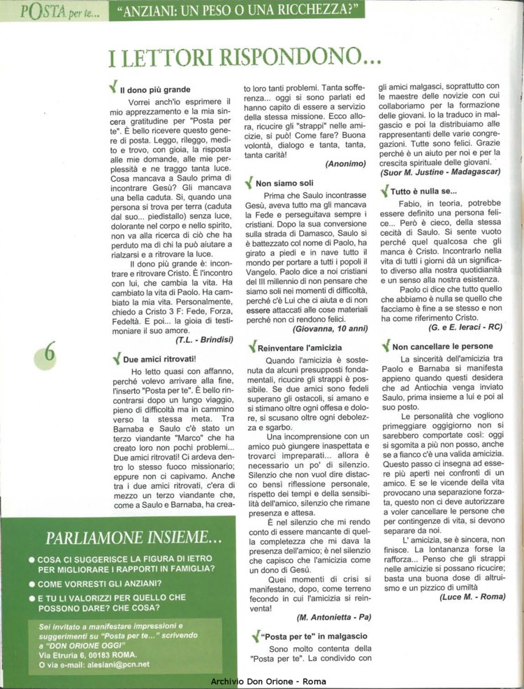 Don Orione oggi, 2001, 05, pagina 18
