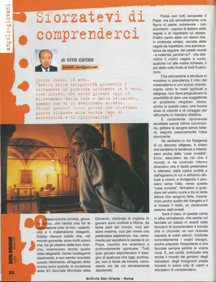 Don Orione oggi, 2001, 05, pagina 22