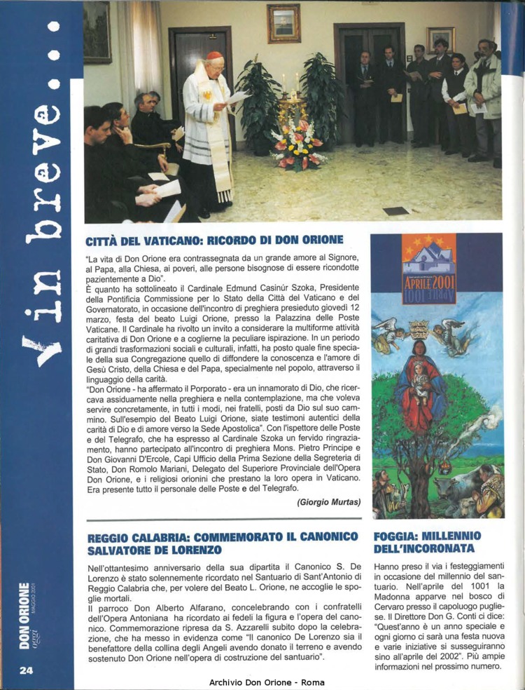 Don Orione oggi, 2001, 05, pagina 24