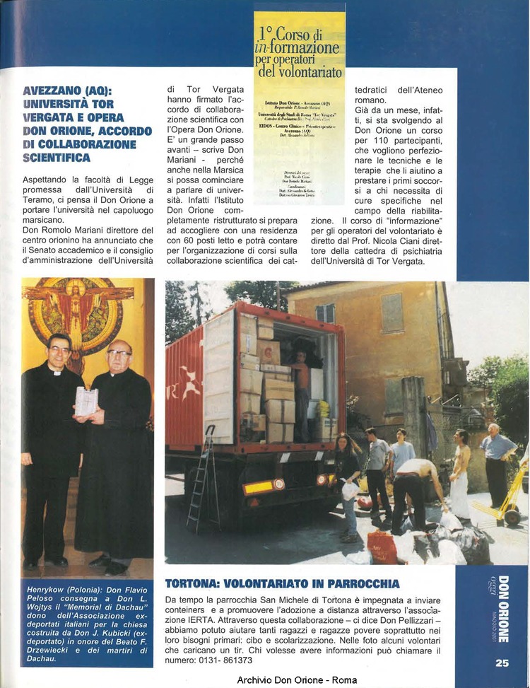 Don Orione oggi, 2001, 05, pagina 25
