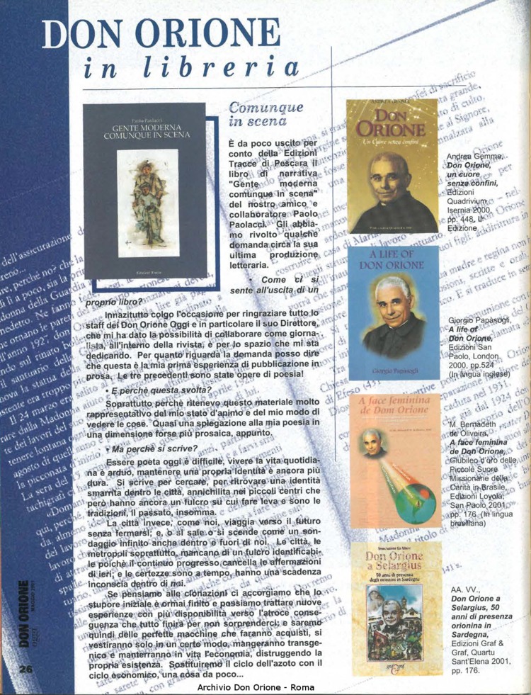Don Orione oggi, 2001, 05, pagina 26