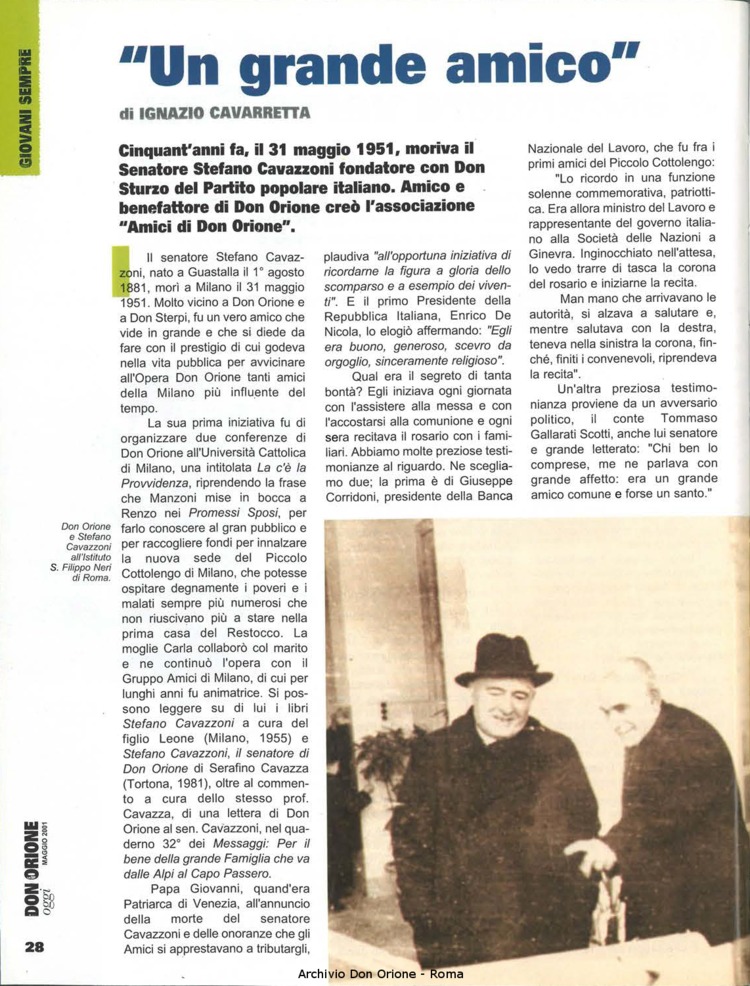 Don Orione oggi, 2001, 05, pagina 28