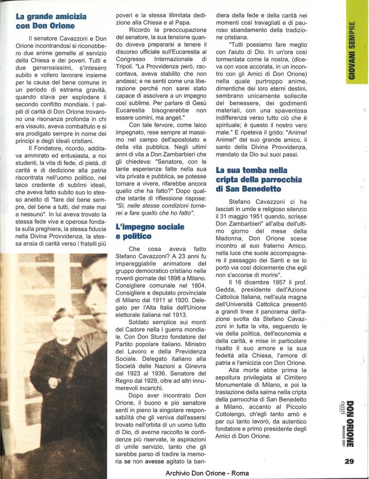Don Orione oggi, 2001, 05, pagina 29